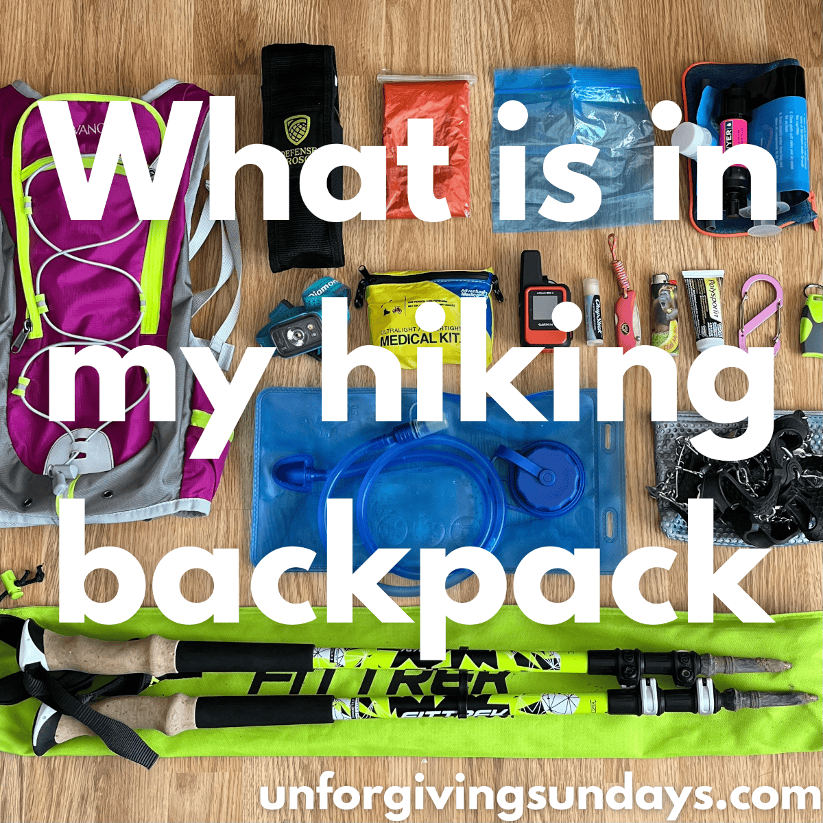 What is in my hiking backpack