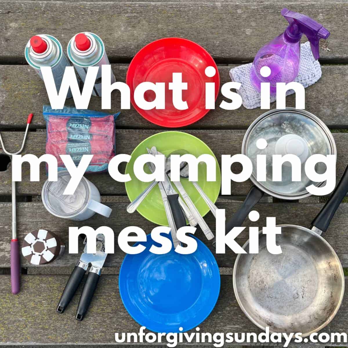 What is in my camping mess kit