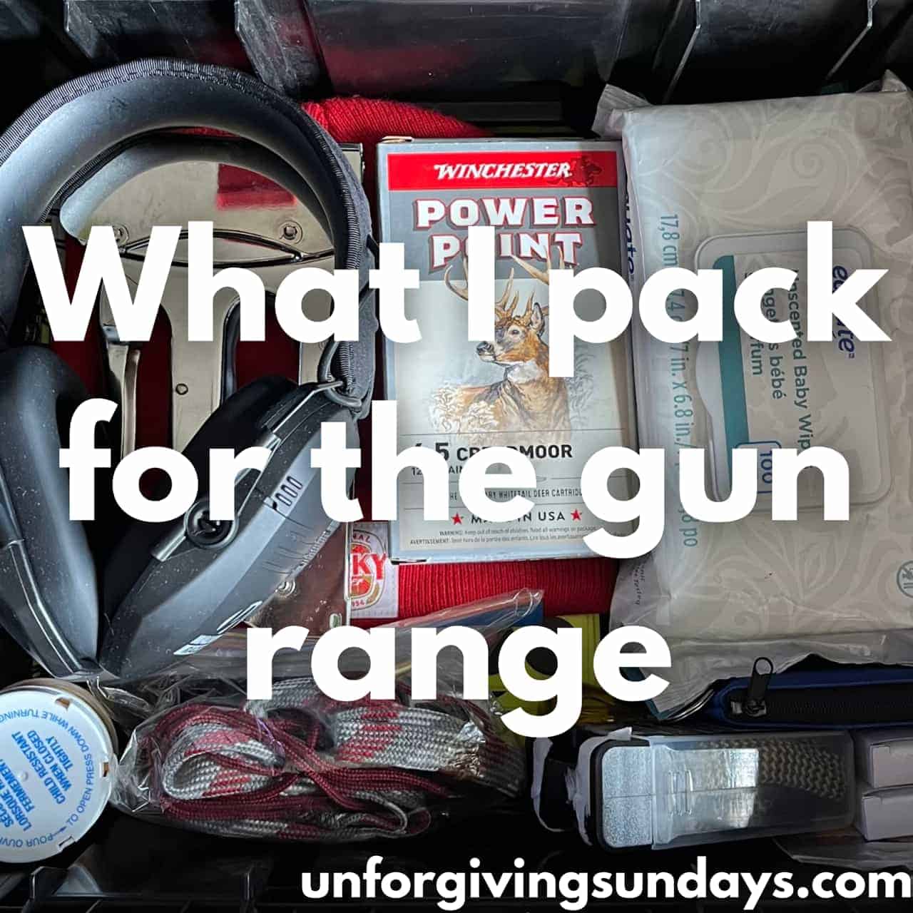 What I pack for the gun range